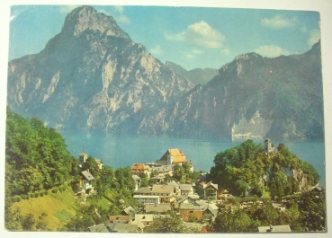 Ansichtskarte Traunkirchen, vom sogenannten "Malerwinkel" aus gesehen (1962)